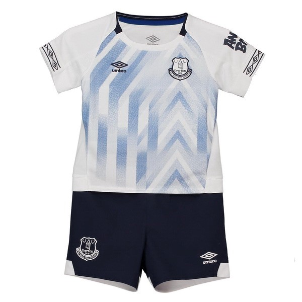 Camiseta Everton Replica Tercera Ropa Niños 2018/19 Blanco